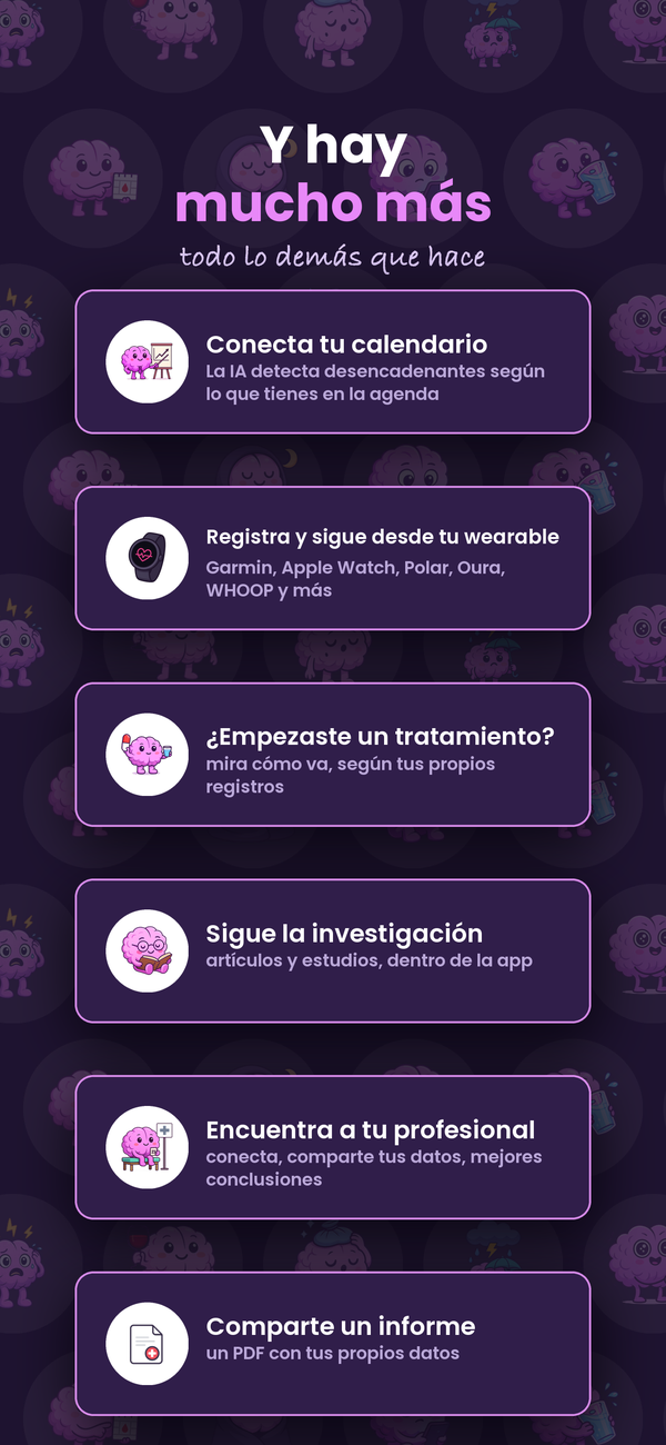 Y mucho más: comunidad, informes, tratamientos