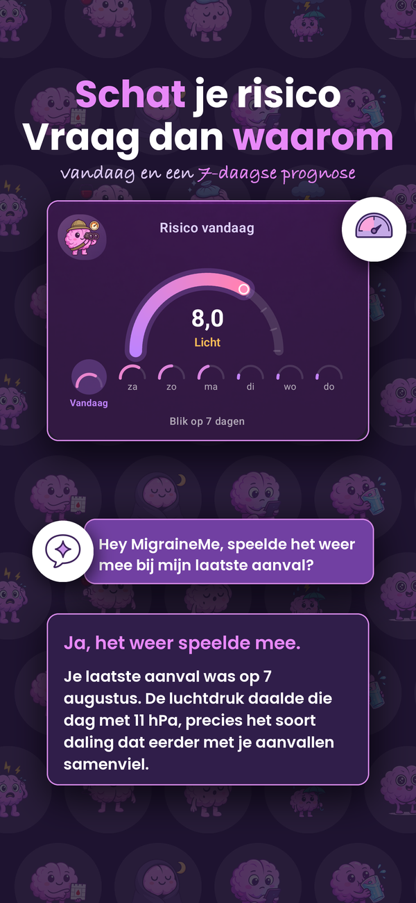 Je risico vandaag en deze week, en vraag AI om advies over je data