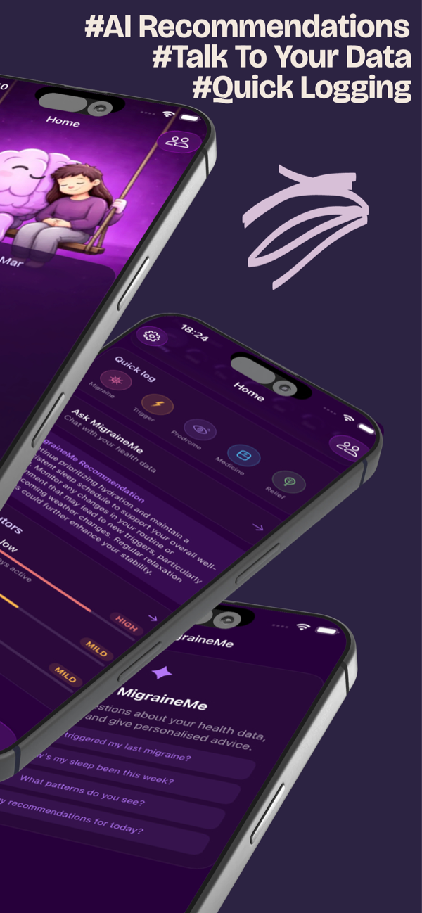 AI recommendations, chat with your data, and quick logging